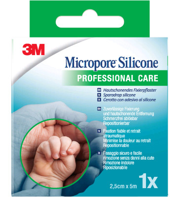 Micropore 3M Heftpflaster silicone 5mx2,5cm
