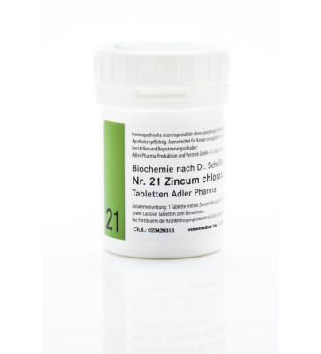 Schüssler Adler Zincum chloratum Nr 21 D12 Tabletten 250g