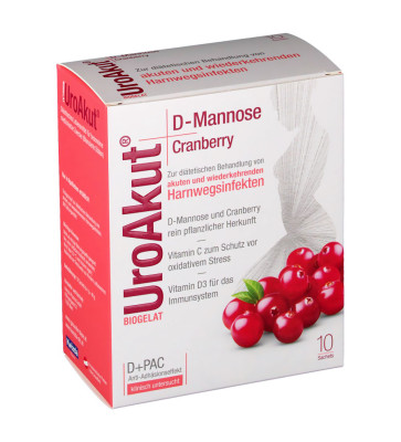 Biogelat Uroakut Granulat D-Mannose + Cranberry 10St