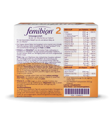 Femibion 2 Schwangerschaft 56 Stück Tbl + Kps