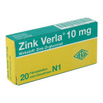 Zink Verla Tableten 10mg 20St